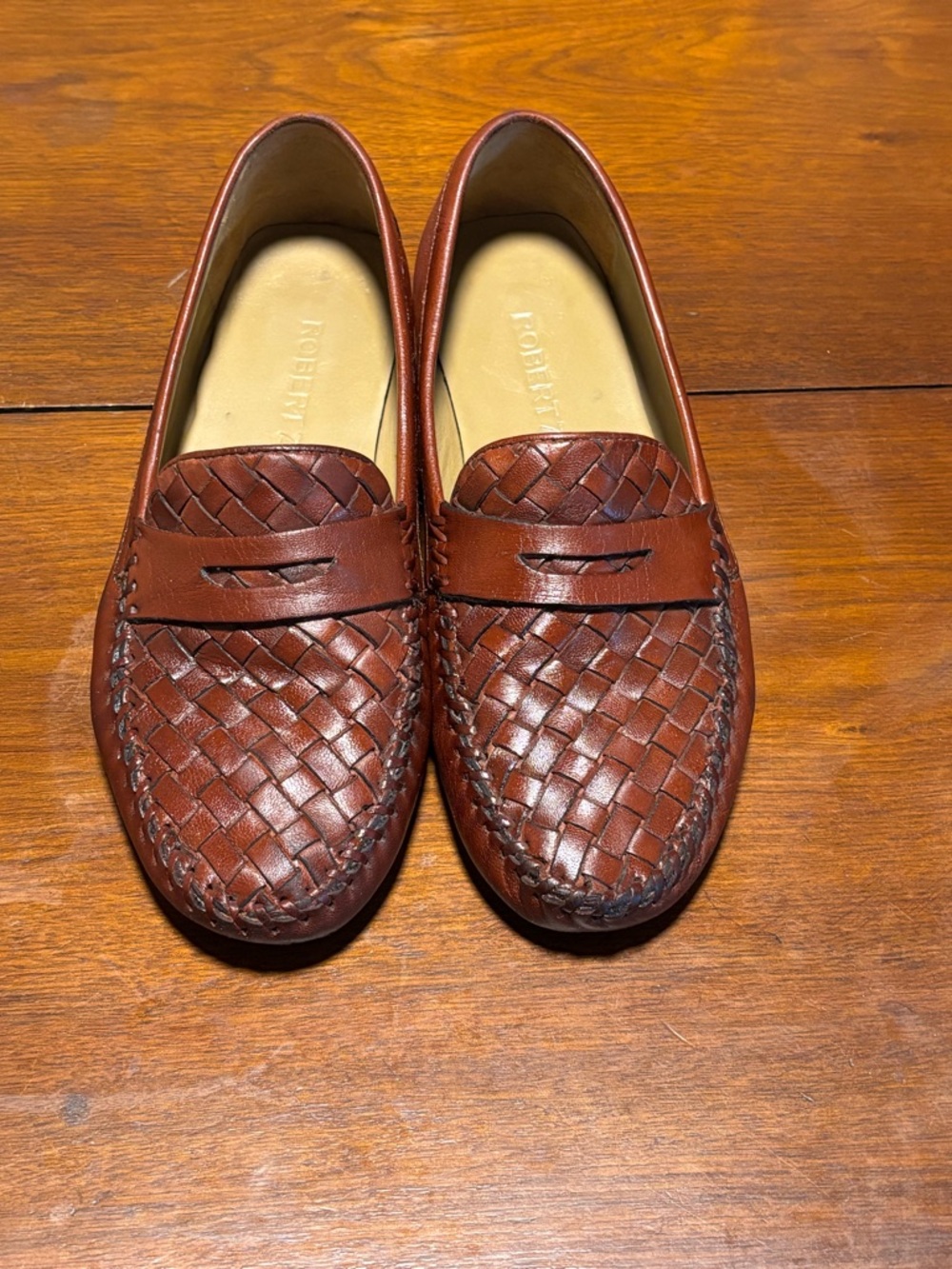 Robert Zur Women’s Petra Driving Loafers Brown Leather Size 8 M